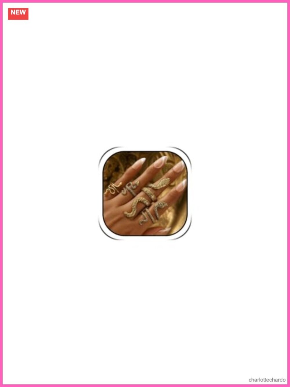 Snake Stackable Rings for Women Adjustable Serpent Ring Set Egyptian Cleopatra
